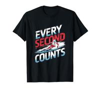 Chaque Seconde Compte Le Ski Alpin T-Shirt Graphique avec Valeur