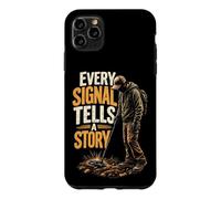 Chaque Signal raconte Une Histoire de détection de métaux Coque pour iPhone 11 Pro Max
