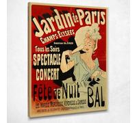 Chaque soirée spectacle de concert Jules Chéret, jch112 tableau imprimé sur toile, beaux-art, assemblé prêt à accrocher 40 x 30 cm