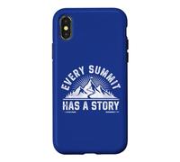 Chaque Sommet a Une Histoire, Une randonnée Amusante et Une Envie de Voyager Coque pour iPhone X/XS