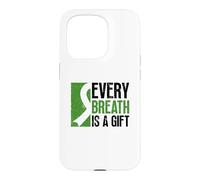 Chaque Souffle est Un Cadeau - Don d'organes de Transplantation pulmonaire Coque pour iPhone 15 Pro