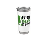Chaque souffle est un cadeau - Don d'organes de transplantation pulmonaire Gobelet isotherme en acier inoxydable double paroi