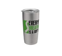 Chaque souffle est un cadeau - Don d'organes de transplantation pulmonaire Gobelet isotherme en acier inoxydable double paroi
