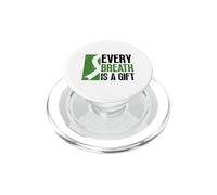 Chaque Souffle est Un Cadeau - Don d'organes de Transplantation pulmonaire PopSockets PopGrip pour MagSafe
