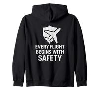 Chaque vol Commence par la sécurité | Journée Internationale de l'aviation Sweat à Capuche