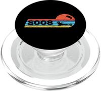 Char à Voile Anniversaire né en 2008 Cerf-Volant Kite-Buggy PopSockets PopGrip pour MagSafe