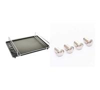 Char-Broil 140 515 - Plaque de cuisson en fonte pour brûleur latéral + 140 025 - Crochets à ustensiles GearTrax