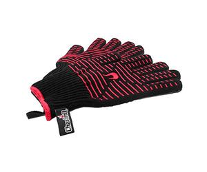 Char-Broil 140 519 - Gants de cuisson haute performance - noir/rouge.