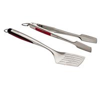 Char-Broil 140 543 - Poignée confort ensemble de 2 ustensiles, acier inoxydable.