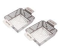 Char-Broil 140016 - Paniers du système d'accessoires GRILL+® (2 pièces), Acier inoxydable