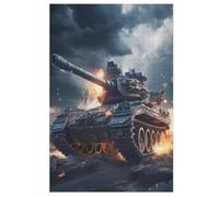 Char d'assaut Puzzle Adulte 1000 Pièces Artisanat Cadeau Famille Puzzles Jouet en Bois Cadeau Unique Décoration Intérieure 78×53cm