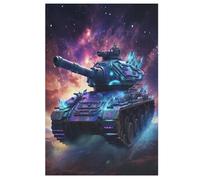 Char d'assaut Puzzle Adulte 1000 Pièces Artisanat Cadeau Famille Puzzles Jouet en Bois Cadeau Unique Décoration Intérieure 78×53cm