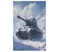 Char d'assaut Puzzles 1000 Pièces Adultes, Puzzle en Bois Jeux D'adresse pour Toute La Famille,Jeu De Team Building 78×53cm