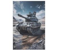 Char d'assaut Puzzles 1000 Pièces Adultes, Puzzle en Bois Jeux D'adresse pour Toute La Famille,Jeu De Team Building 78×53cm