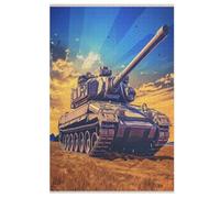 Char d'assaut Puzzles en Bois 1000 Pièces pour Adultes, Matériaux Recyclables De Qualité Supérieure Puzzle, Jeu en Famille, 78×53cm