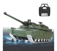 Char De Bataille RC Leclerc 1/16 avec Effets Réalistes, Tourelle Mobile, Suspension RenfoRCée, Idéal comme Cadeau pour Passionnés De Chars Militaires MetalDrive