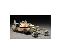 Trumpeter Maquette M1A1 avec ensemble de rouleaux anti-mines – échelle 1/72