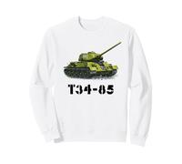 Char Militaire Russe soviétique de la Seconde Guerre Mondiale - T34-85 Tank Sweatshirt