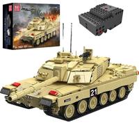 Char militaire télécommandable, compatible avec les jeux de construction, matériau ABS de haute qualité, emballage original en boîte