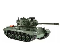 Char RC 1:18 USA M26 Pershing « Snow Leopard » Green, Brother Tank télécommandé avec fonction de tir BB