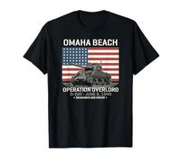 Char Sherman de l'opération Overlord D-Day 1944 d'Omaha Beach T-Shirt