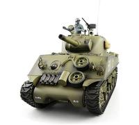 Char télécommandé M4A3 Sherman - HIGH-TECH & BIEN-ETRE - Effet sonore, piste en métal, télécommande 2.4G