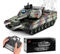 Char Telecommande Modèle De Réservoir RC à L'échelle 1/16 pour 14+, Modèle De Réservoir RC à L'échelle, Simulation De Recul GermanLeopard2A6-Deluxe