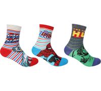 Character 3 Pack Crew Socks Infants Marvel Infs C3-C7 Unisex