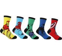 Character Character Crew Sock 5Pk Infant Marvel Infs C3-C7 Unisex