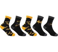 Character Character Crew Sock 5Pk Junior Batman Junior 1-6 Unisex