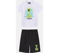 Character Character Shorts + Tee Set Boys Minecraft 4-5 Yrs Unisex