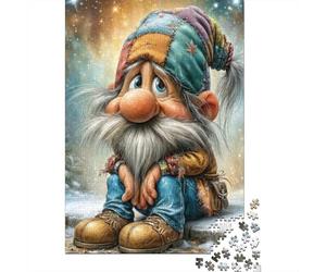 Character Nain Mignon 1000 Pièce Carton Épais Puzzle De Bricolage pour Enfants Débutants Défi du Jeu Éducatif Soulagement du Stress Le 70x50cm/1000pcs