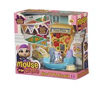 Character Options- Souris Millie & Friends Mouse in Slice 'O Pie Pizzeria Set Collectionner, Jeu imaginatif, Cadeau pour Enfants de 3 à 7 Ans, 07392, Bleu