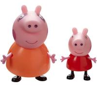 Character Options, Lot de deux figurines jumelles Peppa Pig avec carte de scène et décor de jeu, rose