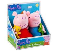 Character Options Peppa Pig George avec Dinosaure et Peppa avec Nounours en Peluche