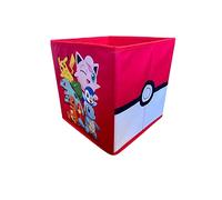 Character World Boîtes de rangement Pokémon sous licence officielle | Lot de 2 cubes de rangement pliables | Parfait pour organiser une chambre d'enfant, une salle de jeux pour enfants