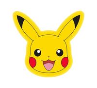 Character World Coussin Pokémon sous Licence Officielle Coussin en Peluche Pikachu | Idéal pour la décoration d'une Chambre ou d'un Salon (35 cm x 35 cm)