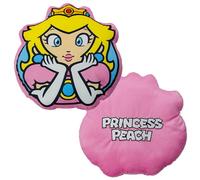 Character World Coussin sous Licence Officielle Nintendo Super Mario | Oreiller en Forme de Princesse Peach | Parfait pour la décoration de la Chambre ou du Salon 35 x 35 cm