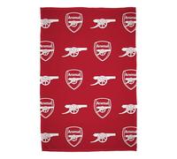 Character World Couverture Polaire Officielle Arsenal FC | Design Combo Football | Chaude Super Douce au Toucher Rouge | Parfaite pour la Maison, la Chambre, Les soirées Pyjama et Le Camping