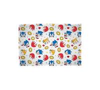 Character World Couverture Polaire Officielle Sonic | Super Douce, Motif Sonic Le hérisson | Chaude et Super Douce au Toucher | Parfaite pour la Maison, la Chambre, Les soirées Pyjama et Le Camping |