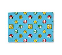 Character World Couverture Polaire Super Mario sous Licence Officielle Nintendo | Couvre-lit Super Doux et Chaud | Marques Continue Gaming | Parfait pour la Chambre, Le Camping et Les soirées Pyjama