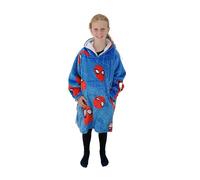 Character World Disney Hugzee Couverture à Capuche Unisexe pour Enfant Motif araignée Taille M Bleu 7-12 Ans, Bleu, 7-12 Ans
