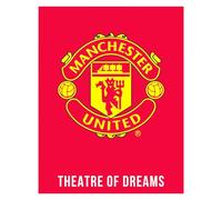 Character World Ensemble de tapis de chambre Manchester United - Motif blason - Produit officiel de football - 70 x 90 cm