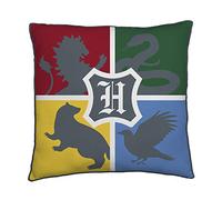 Character World Harry Potter Coussin carré Officiel Harry Potter sous Licence Officielle Poudlard Double Face Gris 40 x 40 cm