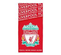 Character World Liverpool Serviette officielle | Toucher super doux, motif club de football | Parfait pour la maison, le bain, la plage et la piscine | Taille unique 75 cm x 150 cm | 100 % coton