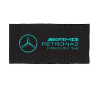 Character World Mercedes AMG Petronas Serviette Officielle | Toucher Super Doux, Design Formule 1 | Parfait pour la Maison, Le Bain, la Plage et la Piscine | Taille Unique 75 cm x 150 cm | 100% Coton