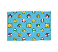 Character World Nintendo Super Mario Couverture polaire Sherpa - Mario Kart Drift, 100 x 150 cm, douce et chaude
