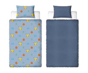 Character World Parure de lit Simple Officielle Pokémon, Motif câlin | Housse de Couette réversible en Polaire Double Face. Articles Officiels avec taies d'oreiller Assorties.
