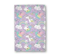 Character World Peppa Pig Couverture Polaire Super Douce et Chaude Motif Lilas Violet 100 x 150 cm