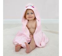 Character World Peppa Pig Serviette de Bain à Capuche pour bébé Rose 75 x 75 cm